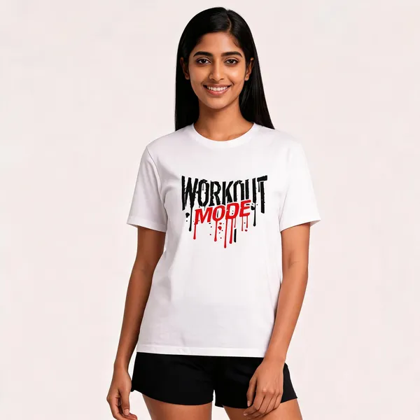 Workout_Mode_Unisex_T_Shirt_White