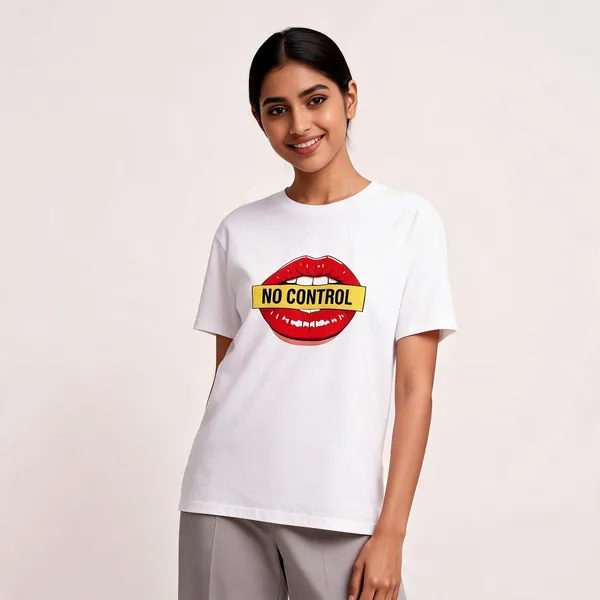 No_Control_Unisex_T_Shirt_White