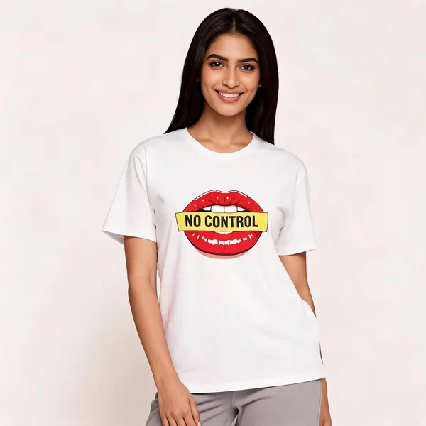 No_Control_Unisex_T_Shirt_White
