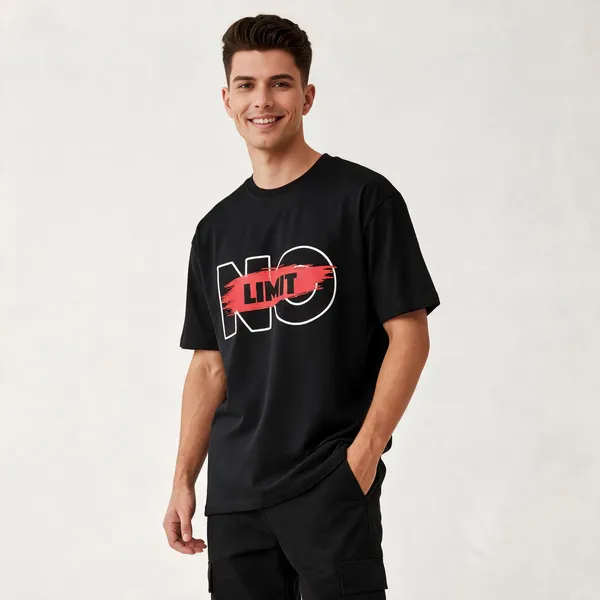 No_Limit_Unisex_T_Shirt_Black