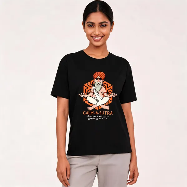 Calm_A_Sutra_Unisex_T_Shirt_Black