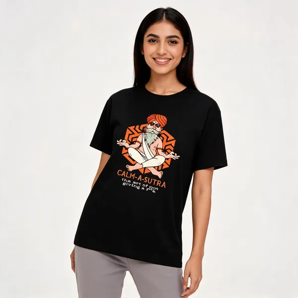 Calm_A_Sutra_Unisex_T_Shirt_Black