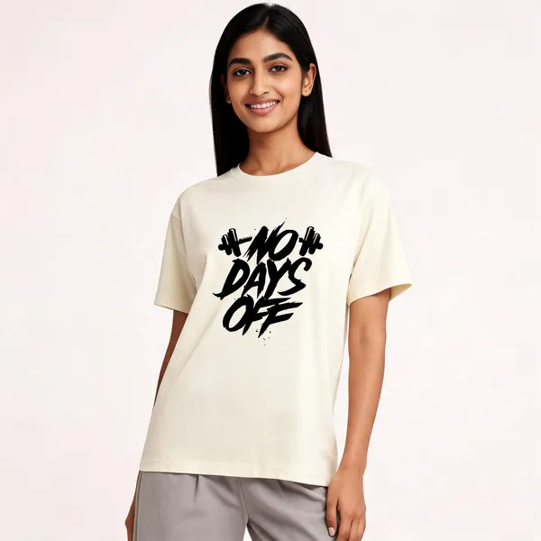 No_Days_Off_Unisex_T_Shirt_Off_White