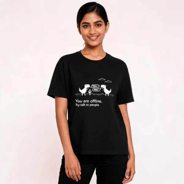 You_Are_Offline_Unisex_Classic_Crew_T_Shirt_Black
