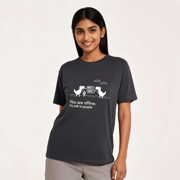 You_Are_Offline_Unisex_Classic_Crew_T_Shirt_Steel_Grey
