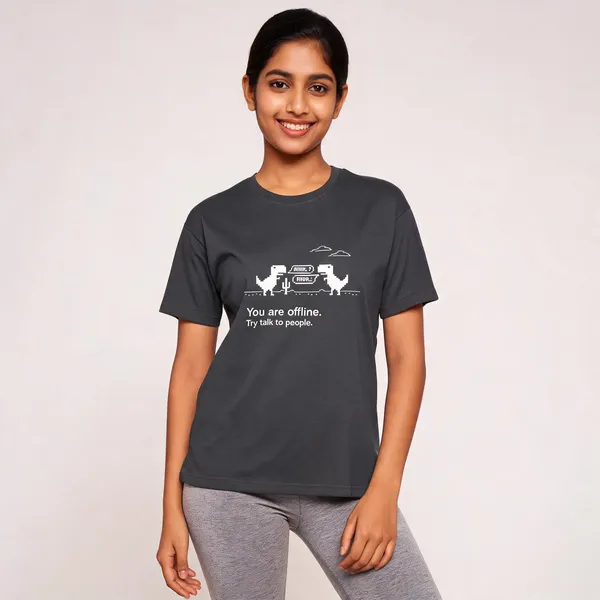 You_Are_Offline_Unisex_Classic_Crew_T_Shirt_Steel_Grey