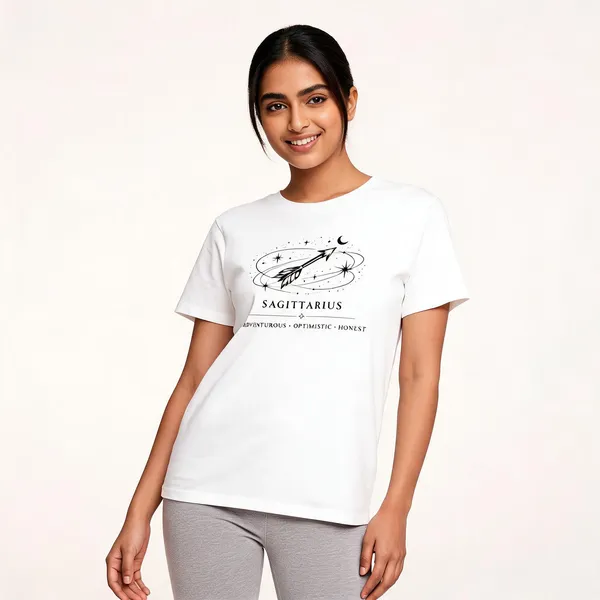Sagittarius_White_Unisex_T_Shirt_White