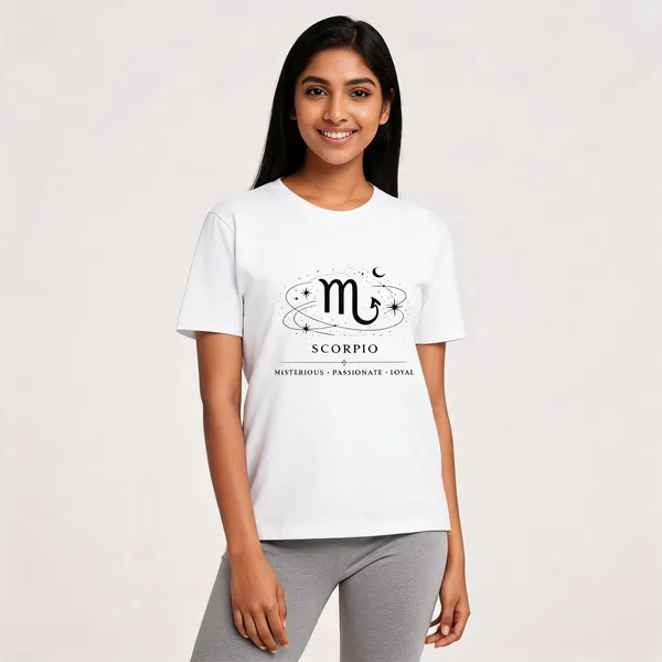 Scorpio_White_Unisex_T_Shirt_White