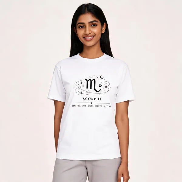 Scorpio_White_Unisex_T_Shirt_White