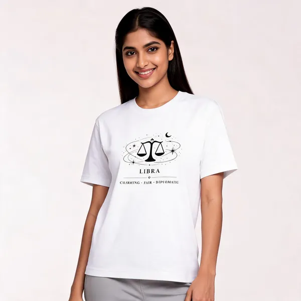 Libra_White_Unisex_T_Shirt_White
