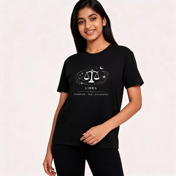 Libra_Black_Unisex_T_Shirt_Black