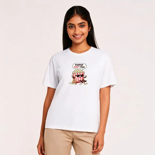 Poppin_Popcorn_Unisex_T_Shirt_White