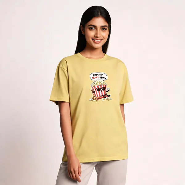 Poppin_Popcorn_Unisex_T_Shirt_Yellow