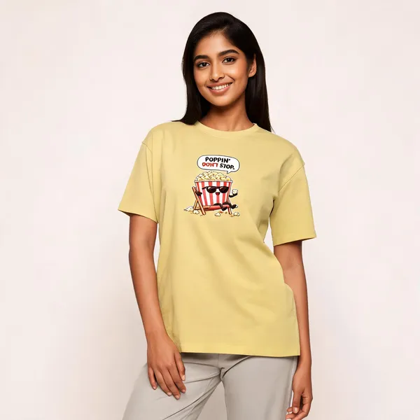 Poppin_Popcorn_Unisex_T_Shirt_Yellow