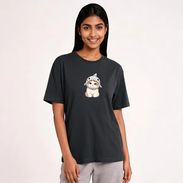 Cat_Shark_Unisex_T_Shirt_Steel_Grey