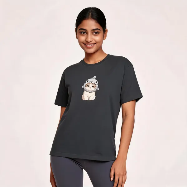 Cat_Shark_Unisex_T_Shirt_Steel_Grey