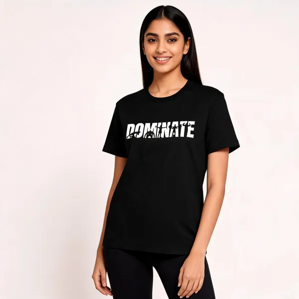 Dominate_Unisex_T_Shirt_Gym_Fitness_Streetwear_Black