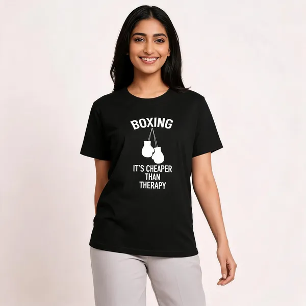 Boxing_Is_Cheaper_Than_Therapy_Unisex_T_Shirt_Black
