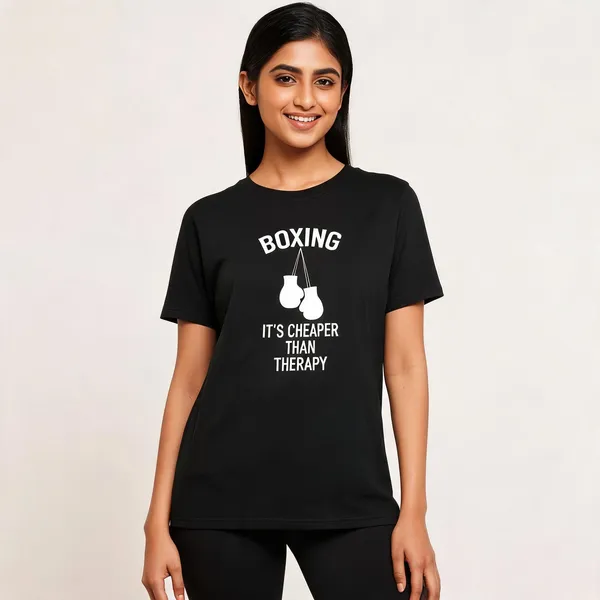 Boxing_Is_Cheaper_Than_Therapy_Unisex_T_Shirt_Black