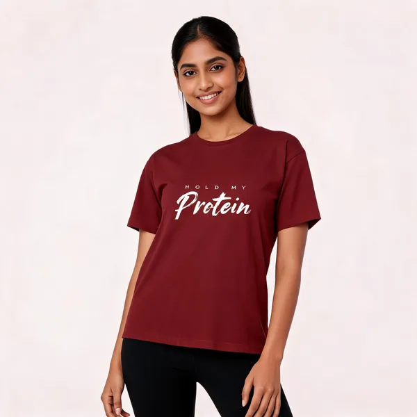 Hold_My_Protein_Unisex_T_Shirt_Funny_Gym_Graphic_Tee_Brick_Red