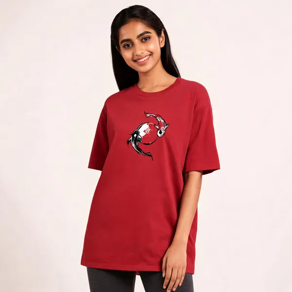 Classic_Koi_Unisex_Crew_T_Shirt_Red