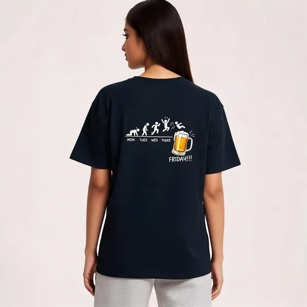 Beer_Friday_Unisex_Classic_T_Shirt_Navy_Blue
