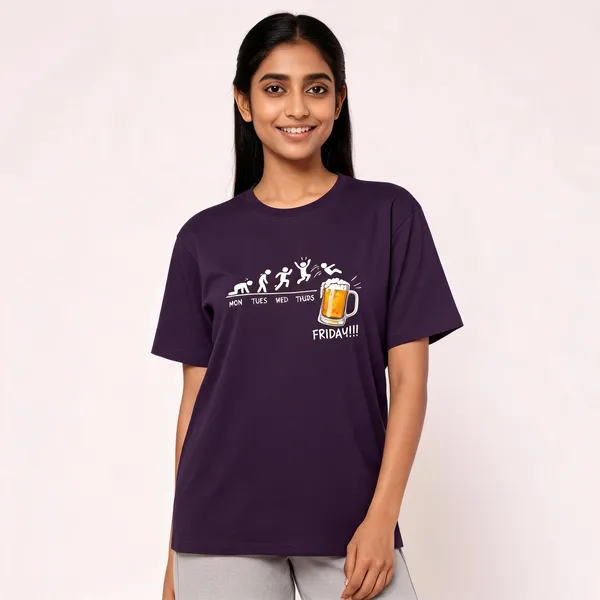 Beer_Friday_Unisex_Classic_T_Shirt_Purple