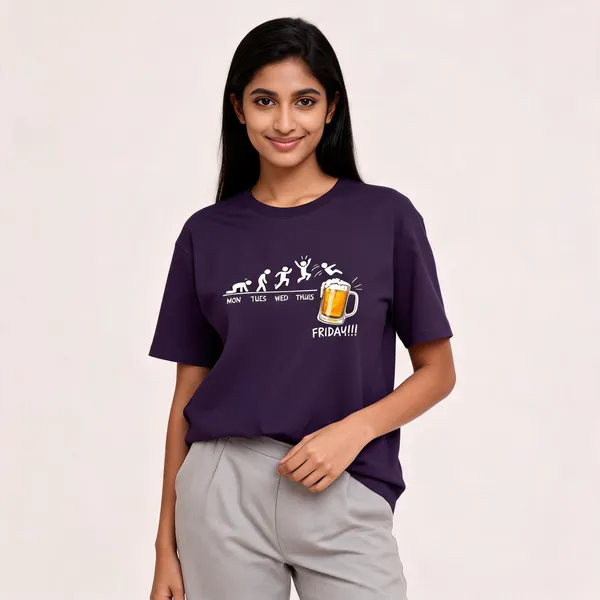 Beer_Friday_Unisex_Classic_T_Shirt_Purple