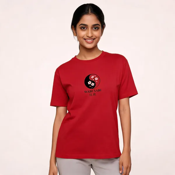 Wabi_Sabi_Unisex_Classic_T_Shirt_Red