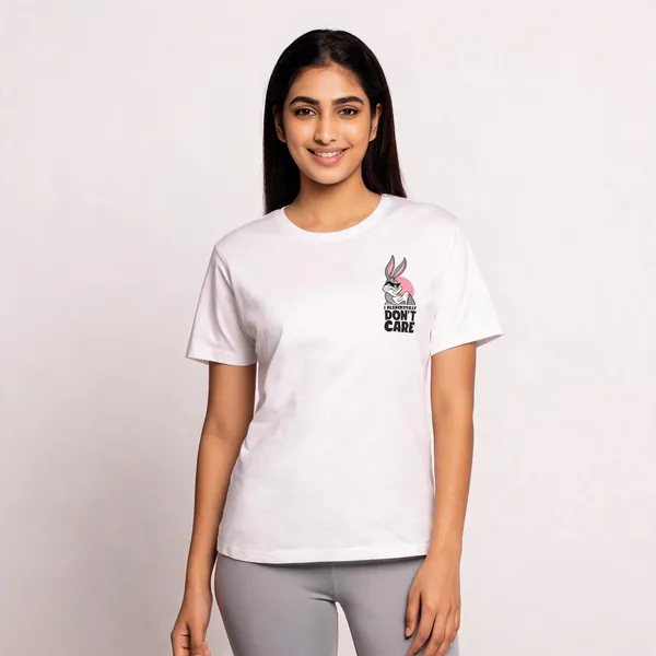 I_Don_T_Care_Unisex_Standard_T_Shirt_White