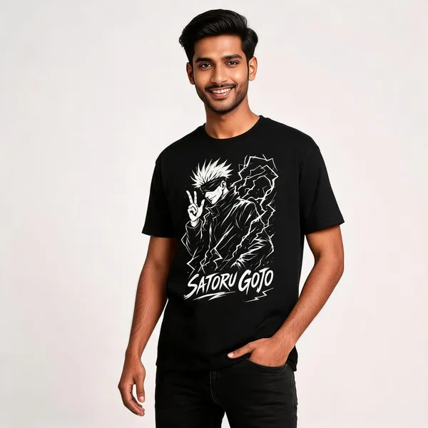 Satoru_Gojo_Unisex_Classic_Crew_T_Shirt_Black