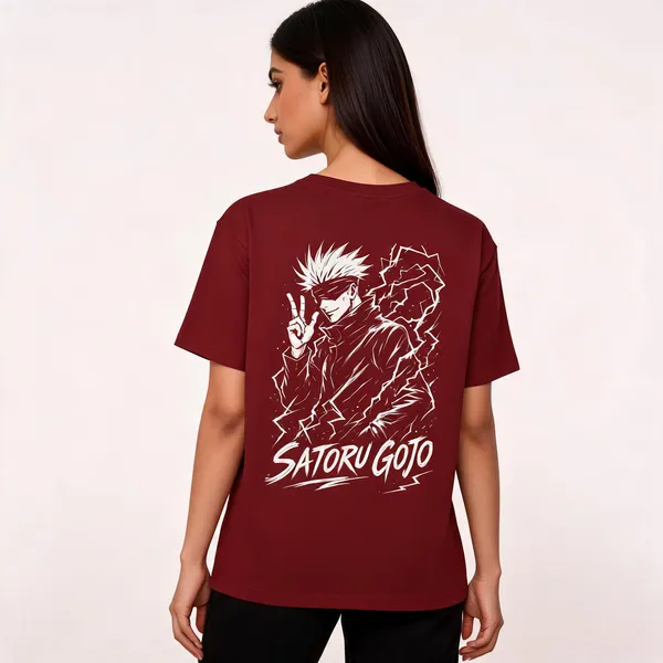 Satoru_Gojo_Unisex_Classic_Crew_T_Shirt_Brick_Red