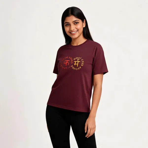 Karam_Unisex_Classic_T_Shirt_Maroon