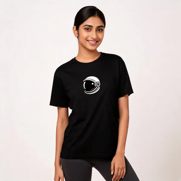 Astronaut_Unisex_Classic_T_Shirt_Black