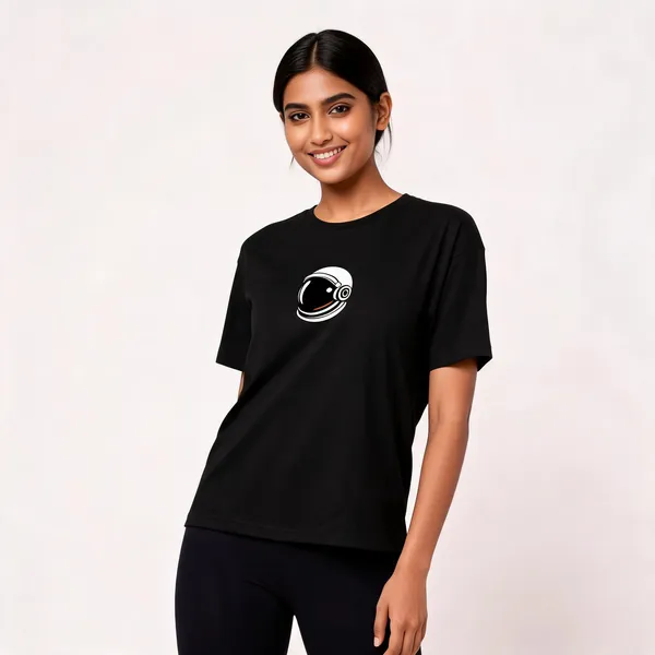 Astronaut_Unisex_Classic_T_Shirt_Black