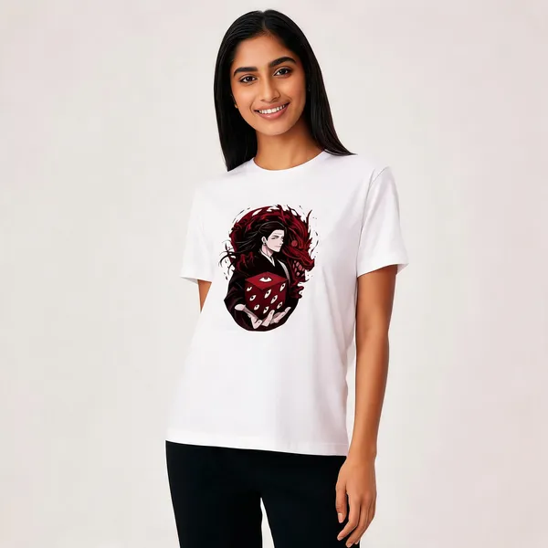 Kenjaku_Suguru_Unisex_Crew_T_Shirt_White
