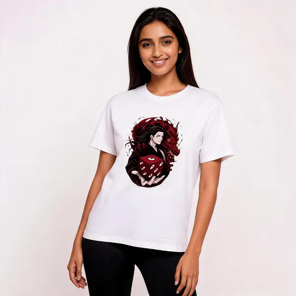 Kenjaku_Suguru_Unisex_Crew_T_Shirt_White
