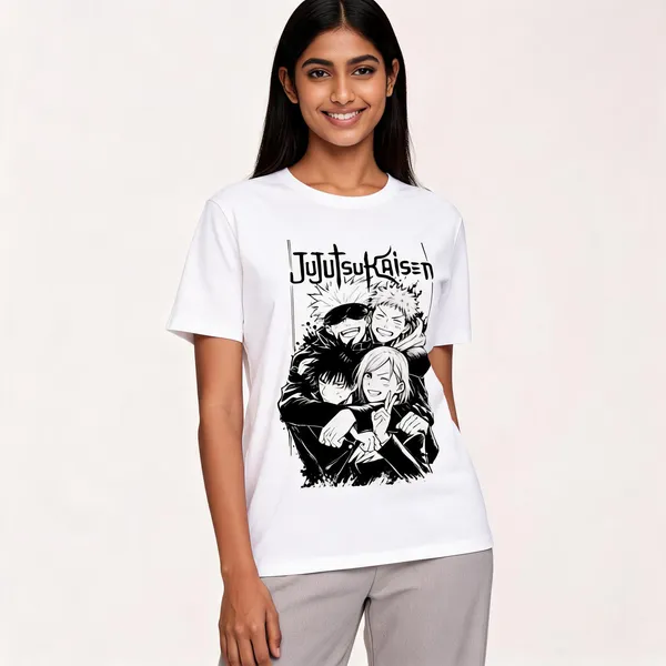 All_4_Jjk_Unisex_Crew_T_Shirt_White