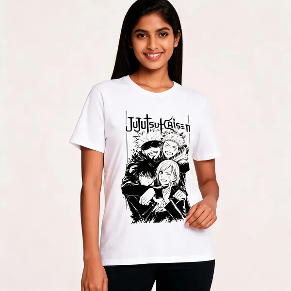 All_4_Jjk_Unisex_Crew_T_Shirt_White