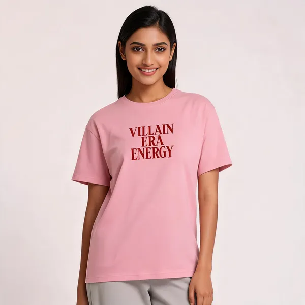 Villain_Energy_Unisex_Crew_T_Shirt_Flamingo