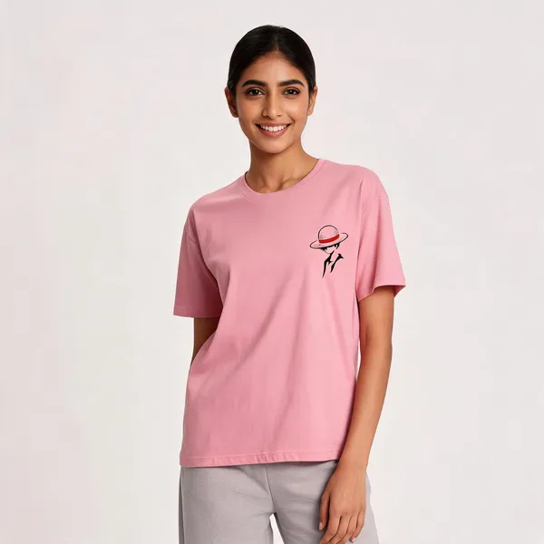 Luffy_Unisex_Crew_T_Shirt_Flamingo