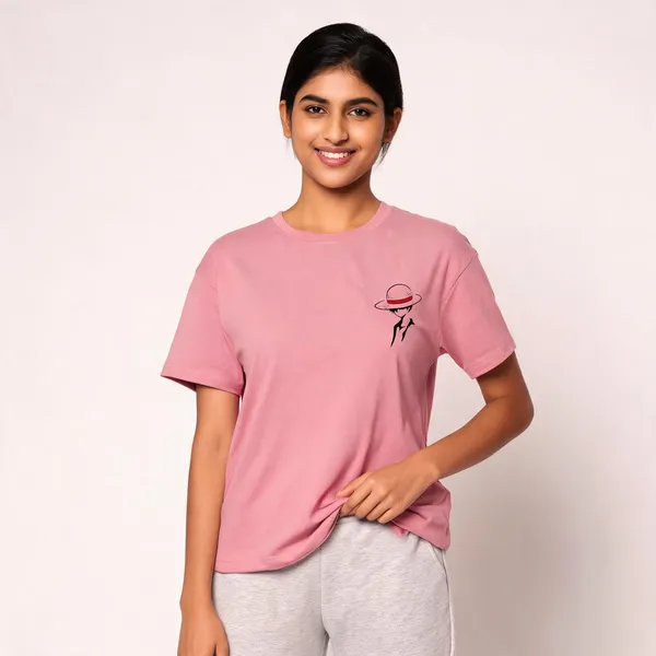 Luffy_Unisex_Crew_T_Shirt_Flamingo