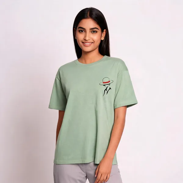 Luffy_Unisex_Crew_T_Shirt_Jade