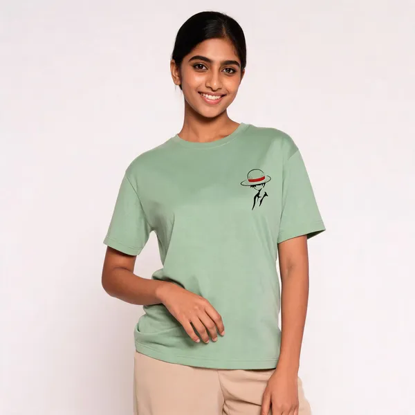 Luffy_Unisex_Crew_T_Shirt_Jade