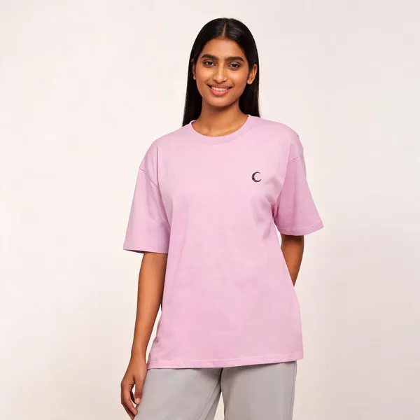 Lunara_Unisex_Oversized_T_Shirt_240_Gsm_Premium_Cotton_Light_Baby_Pink