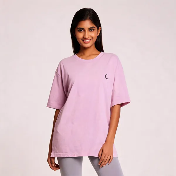 Lunara_Unisex_Oversized_T_Shirt_240_Gsm_Premium_Cotton_Light_Baby_Pink