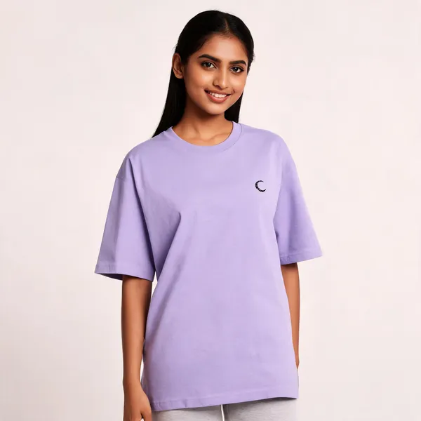 Lunara_Unisex_Oversized_T_Shirt_240_Gsm_Premium_Cotton_Lavender