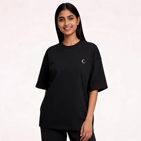 Oversized_Lunara_Terry_Tee_260_Gsm_Drop_Shoulder_Unisex_T_Shirt_Black