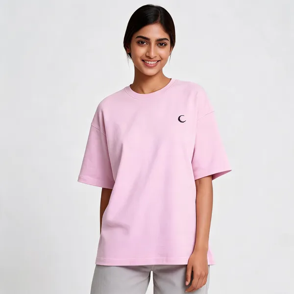 Lunara_Oversized_Terry_Tee_Pastel_Edition_260_Gsm_Unisex_Drop_Shoulder_T_Shirt_Light_Baby_Pink
