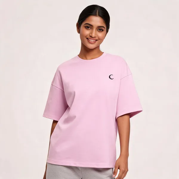 Lunara_Oversized_Terry_Tee_Pastel_Edition_260_Gsm_Unisex_Drop_Shoulder_T_Shirt_Light_Baby_Pink